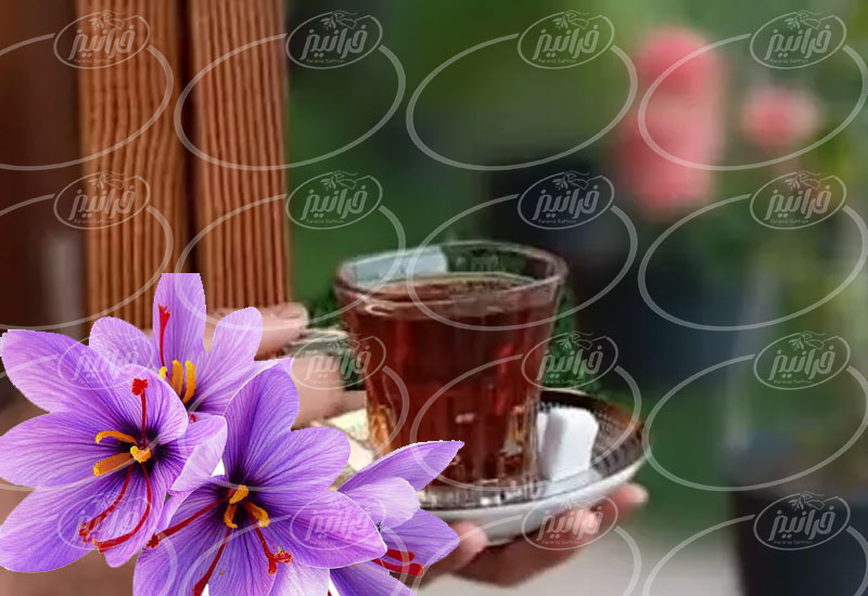 فروش چای زعفران کیسه ای به قیمت درب کارخانه